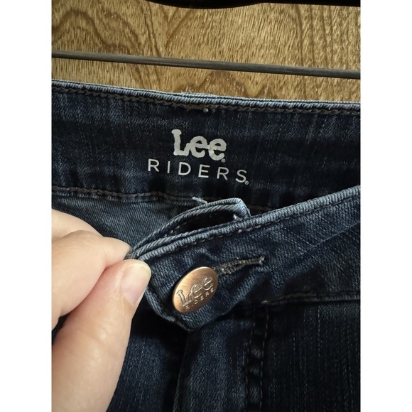 Riders By Lee Denim Blue Jeans Straight Leg Flare Plus Size 22W Women's Stretch - Picture 4 of 6